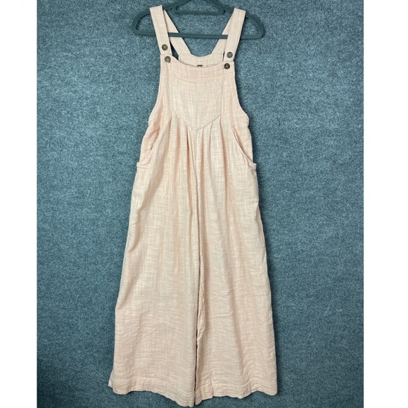 Free People Pants - Free People sun drenched wide leg Overalls Boho Size XS
